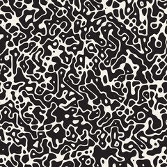 Noise Grunge Abstract Texture. Vector Seamless Black And White Pattern.