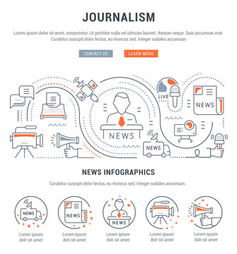 Website Banner and Landing Page Journalism
