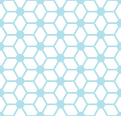 Naklejka premium geometric grid graphic deco floral pattern print