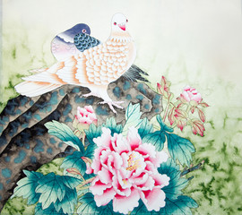 Traditionelle chinesische Malerei von Vögeln © baoyan
