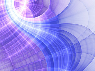Light purple fractal curve, digital artwork for creative graphic design