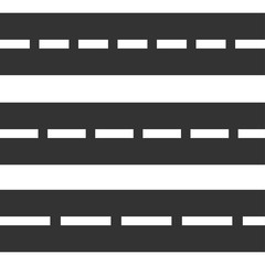 Road, layout, Different road markings. EPS 10