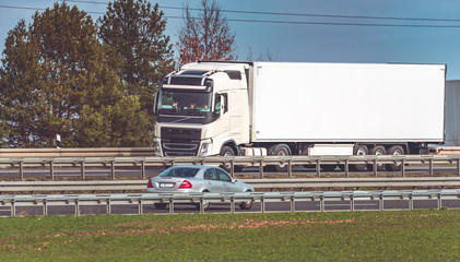 truck on highway