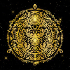 Oriental pattern, vector illustration. Islam, Arabic Indian turkish motifs