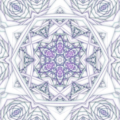 Smooth violet fractal swirls, digital artwork for creative graph