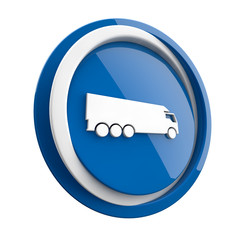 ikona plastikowa 3D niebieskie koło i pierścień