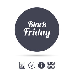 Black Friday sale icon. Special offer symbol.