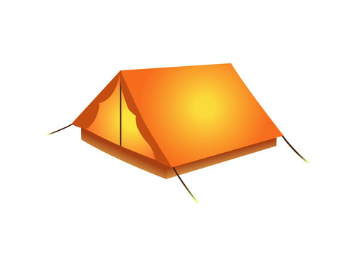 Vector image of a tent