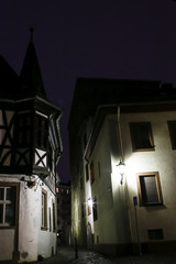 Enge Gasse in der historischen Altstadt von Mainz