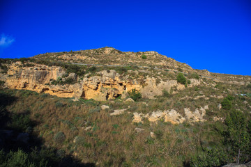 Fototapeta na wymiar View of sicilian scenic countryside