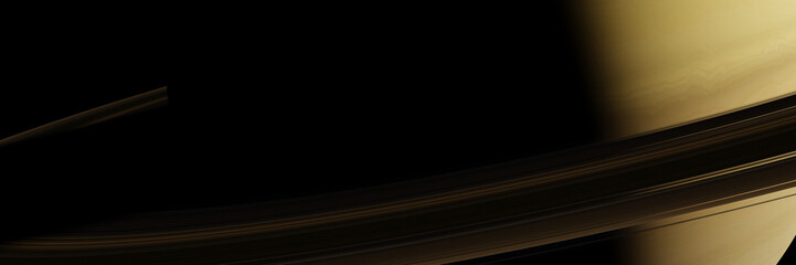 planet Saturn closeup, background banner © dottedyeti