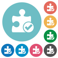 Plugin ok flat round icons