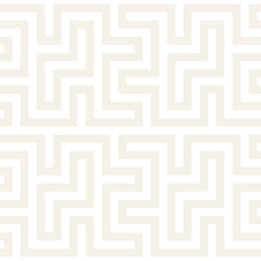 Maze Tangled Lines Contemporary Graphic. Abstract Geometric Background Design. Vector Seamless Pattern.