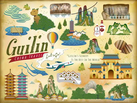 Guilin travel elements collection