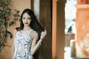 Fototapeta premium Girl in the city