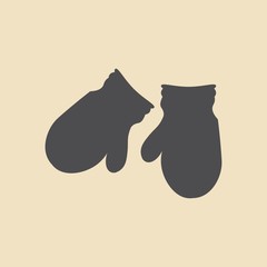 Winter clothes icon