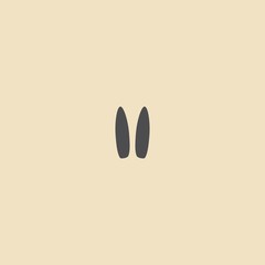 rabbit icon illustration isolated vector sign symbol