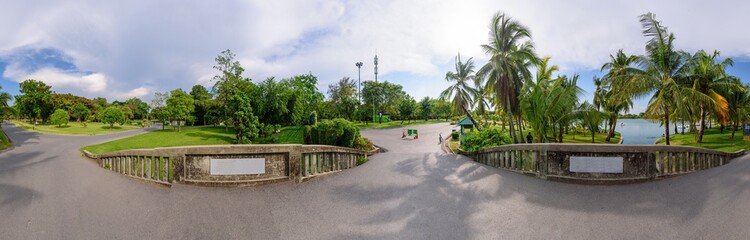 Fototapeta premium 360 Panorama of public park