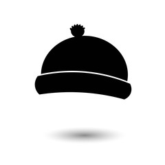 Winter Hat Icon Vector Illustration