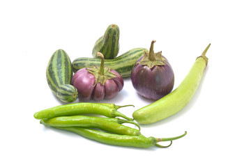 Products from organic vegetable garden,