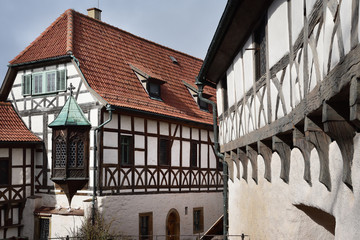 Der Burghof der Wartburg in Thüringen