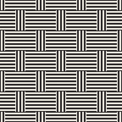 Abstract Geometric Pattern With Stripes Lattice. Seamless Vector Background