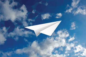 plane cloudy triangle