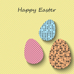 Happy Easter greeting banners. Eps10 Vector illustration