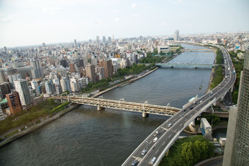 Fototapeta na wymiar Buildings in Tokyo Japan