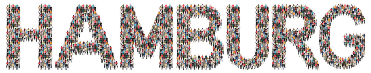 Hamburg Leute Menschen People Gruppe Menschengruppe