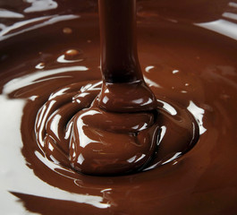 lots of chocolate falling from above