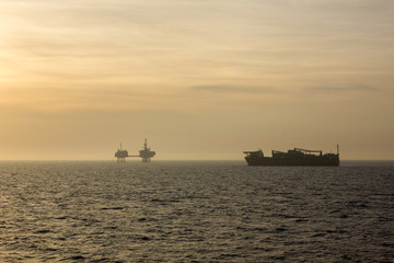 Oil Field In North Sea