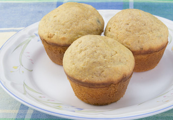 Cinnamon muffins in a plate