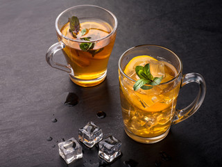 iced tea with lemon