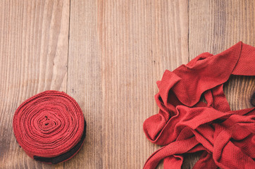 sports accessories for boxing/sports accessories for boxing. Top view