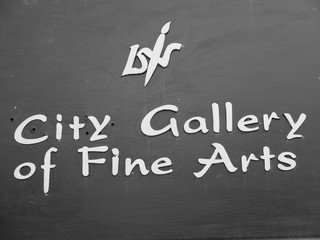 City Gallery Of Fine Arts Board Sign