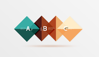 Geometric abstract background with option infographic
