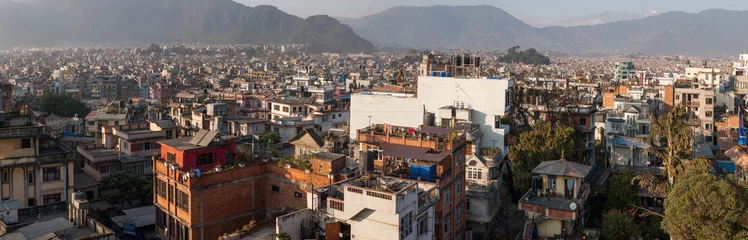 Türaufkleber Panorama of Kathmandu, Nepal © Maygutyak