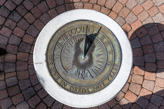 Sundial keeping time