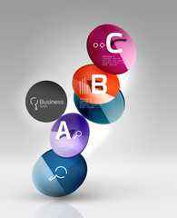 Circle abstract background