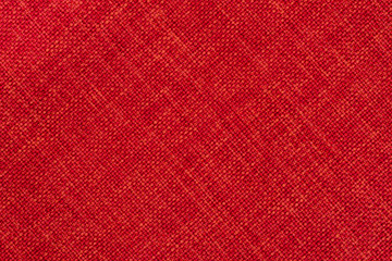 Red cloth background.