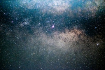 Milky way on night sky.