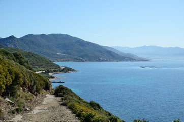Corsican coast near the Bloody Islands