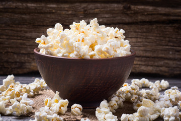 Salt popcorn background