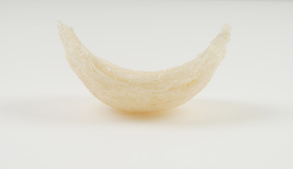 Fresh edible bird's nest on white paper