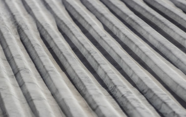 white marble bench at outdoor square .