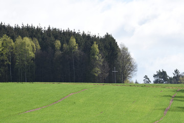 Bewölkte Landschaft