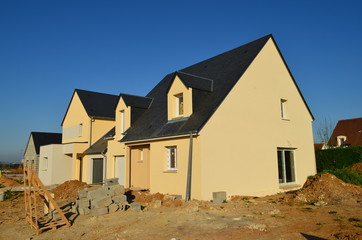 Maison en construction. (France)