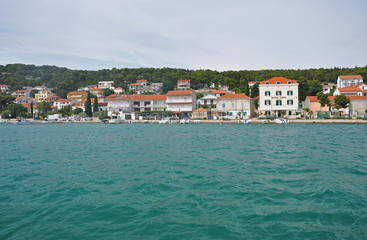 Fototapeta na wymiar the coastline of the resort town of Croatia