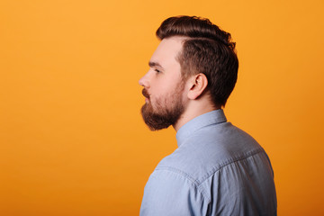 Portrait of a man in the studio